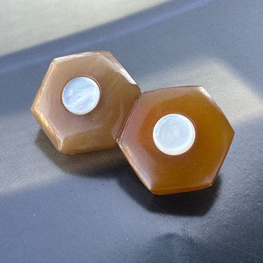 1930s Bakelite and Mother of Pearl “Boobies” Brooch Bloomers and Frocks